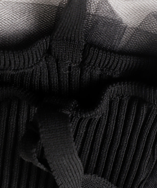 リブチュールドッキングビスチェ