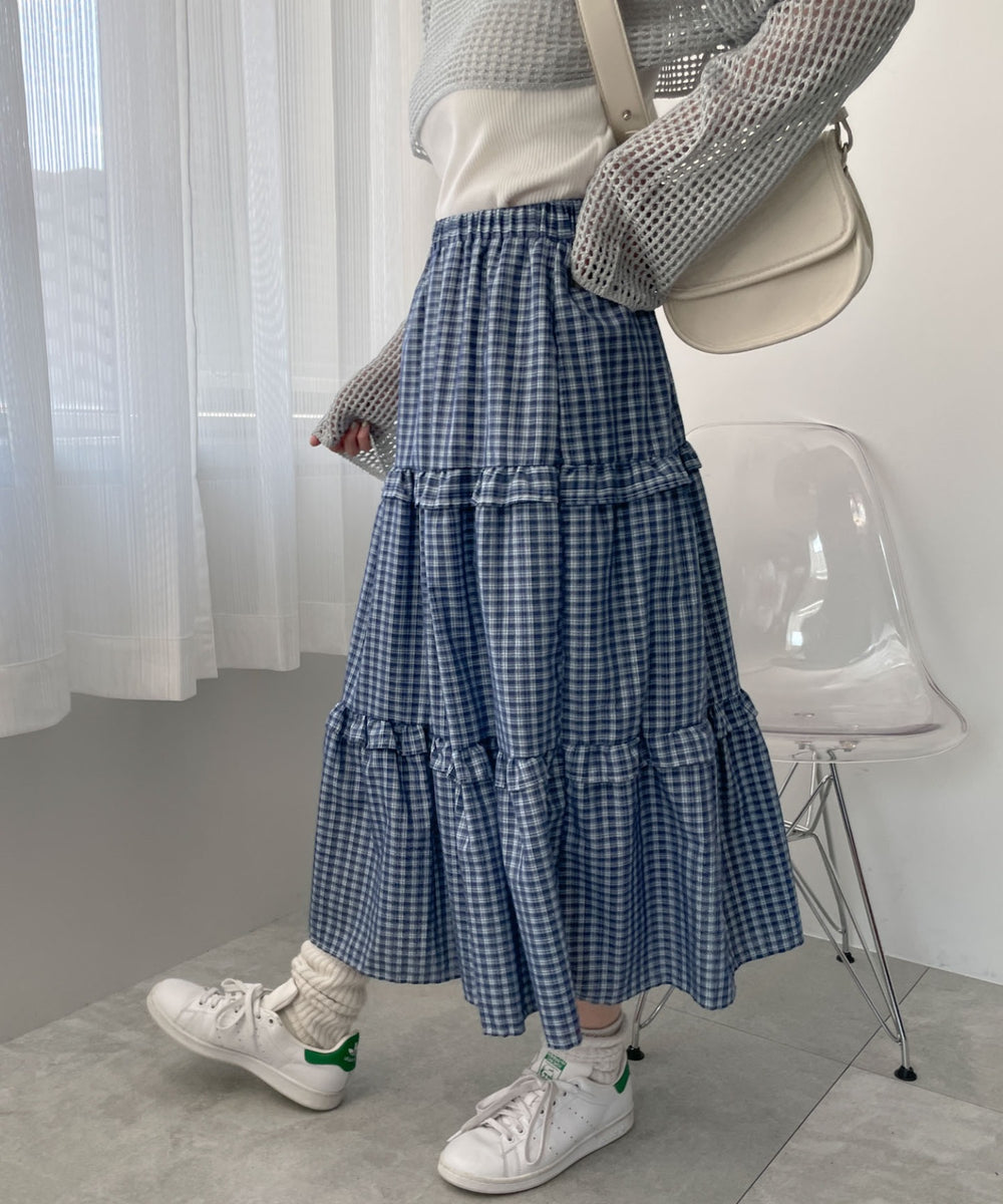 ブルー　モデル;155cm F着用