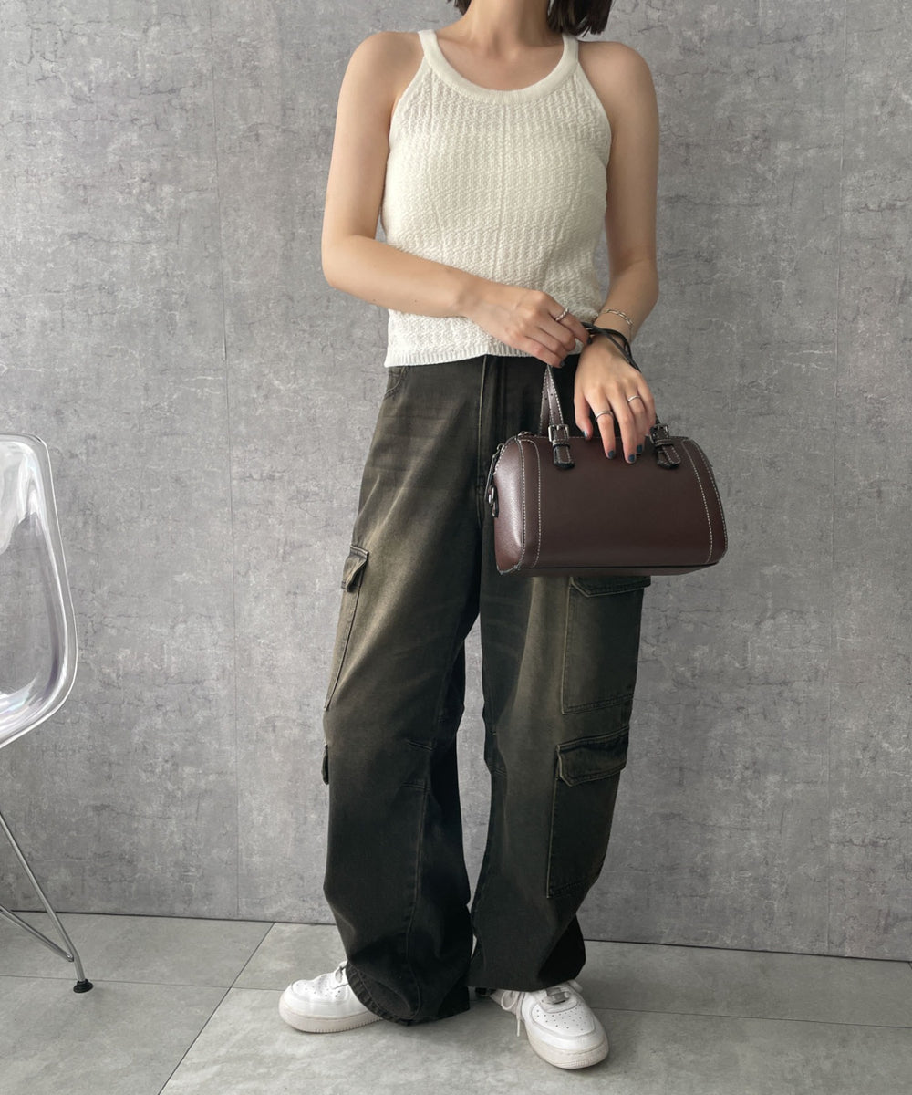 ホワイトアイボリー　モデル:155cm F着用