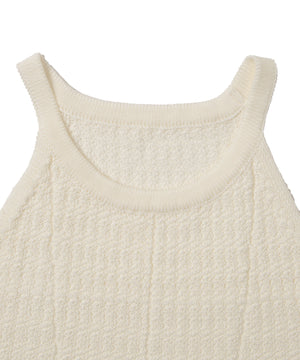 ノースリーブホルターネックニット