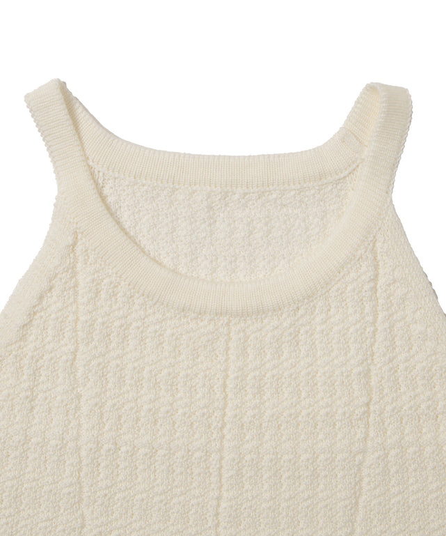 ノースリーブホルターネックニット