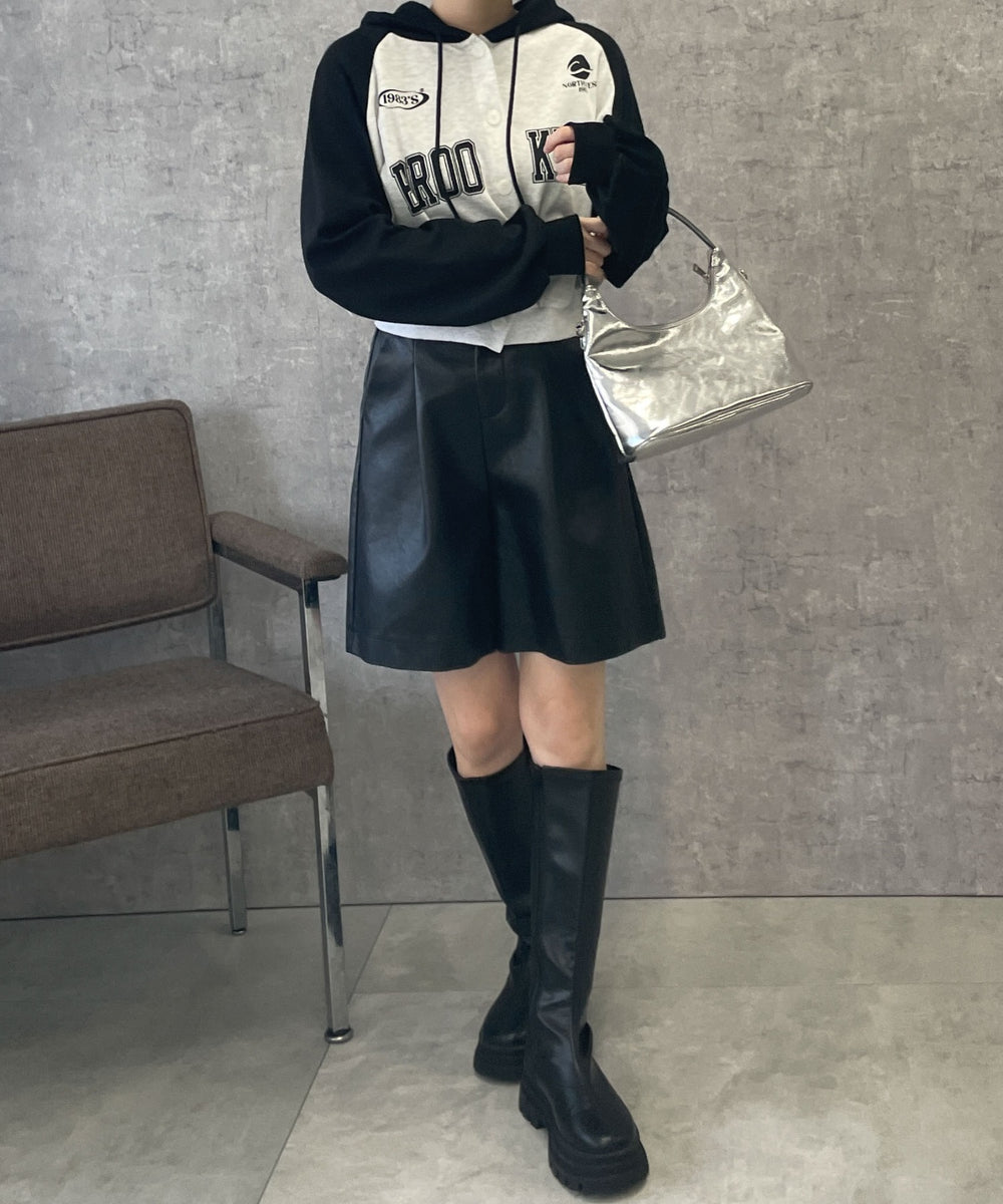 杢グレー　モデル:155cm F着用