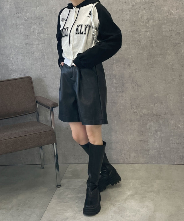 杢グレー　モデル:155cm F着用