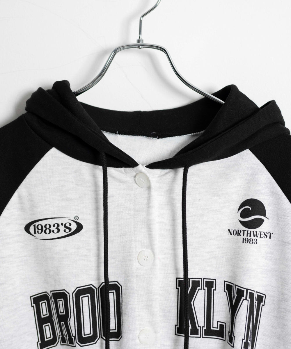 カレッジカットパーカー