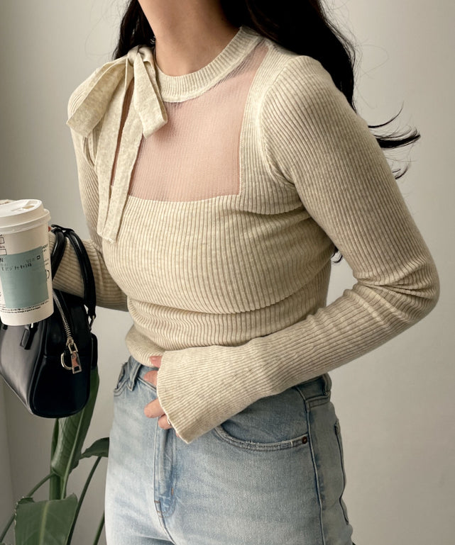 リボンネックデザイントップス【一部店舗限定】｜WEGO（ウィゴー