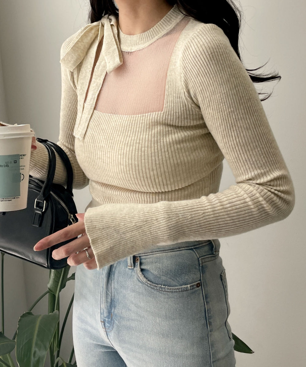 オフホワイト　モデル:162cm F着用