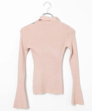 リボンネックデザイントップス