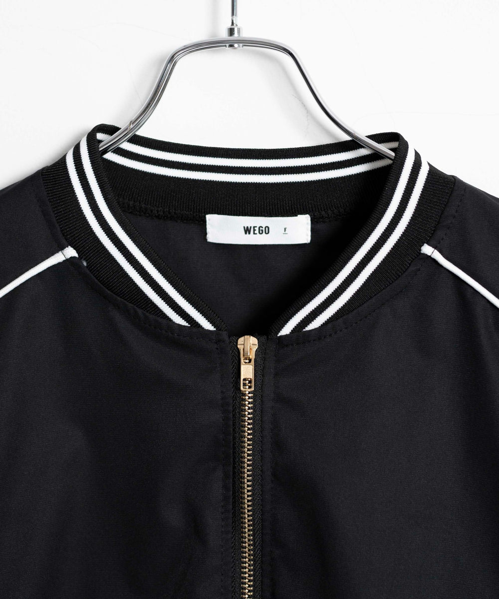 配色デザインブルゾン