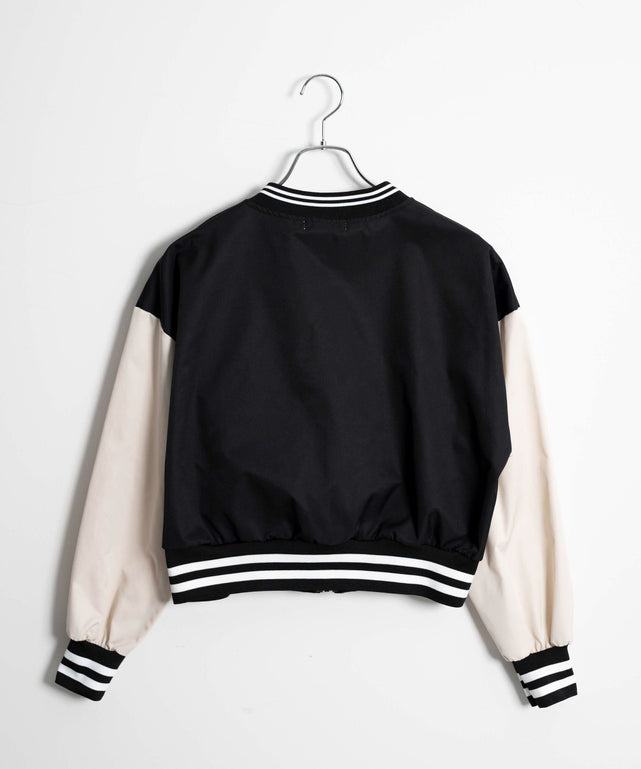 配色デザインブルゾン