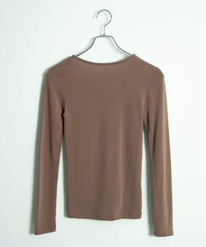 チョーカー付きUネックT