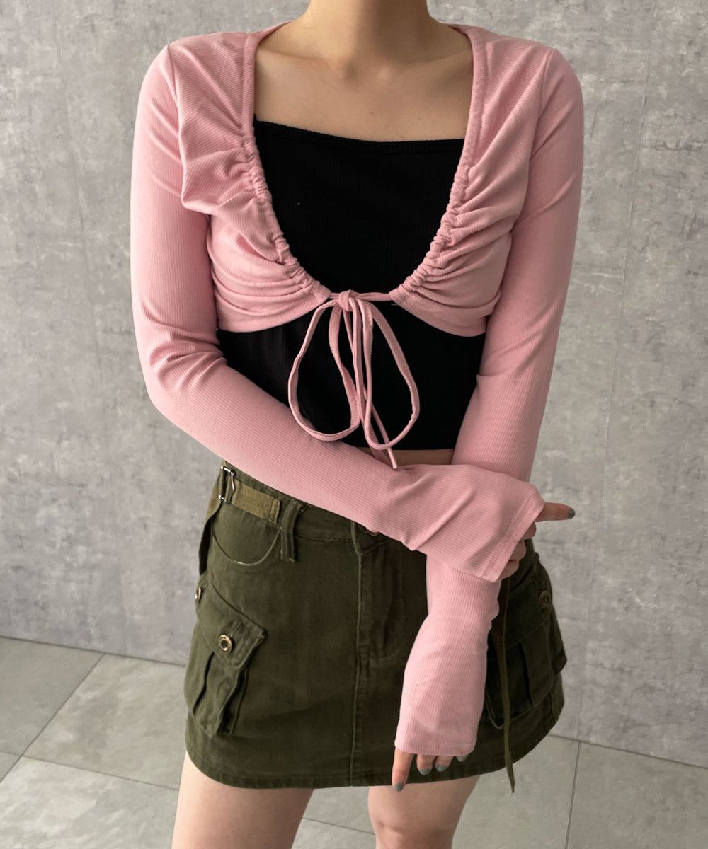 ピンク　モデル:155cm F着用