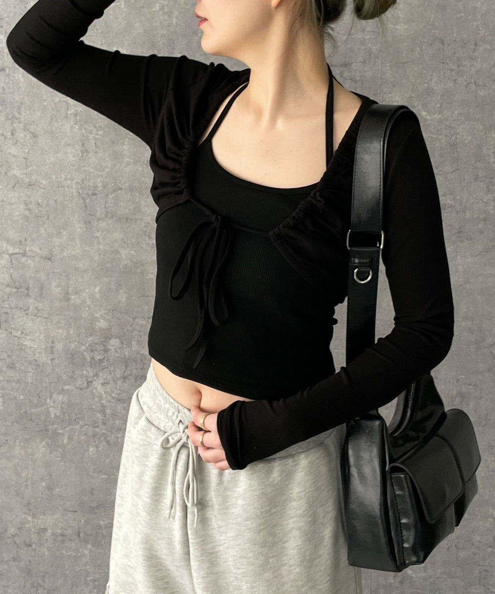 ブラック　モデル:155cm F着用