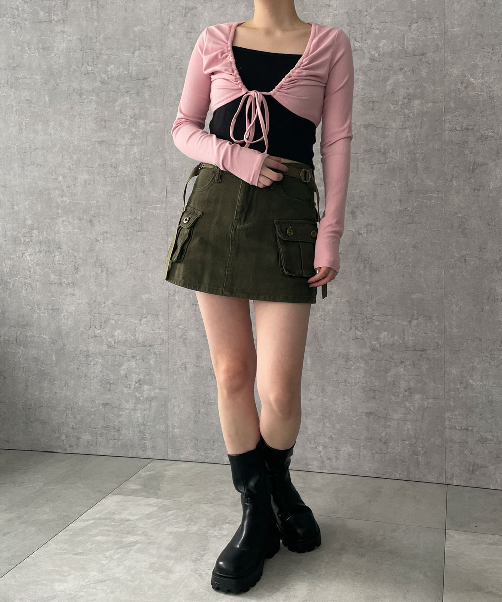 ピンク　モデル:155cm F着用