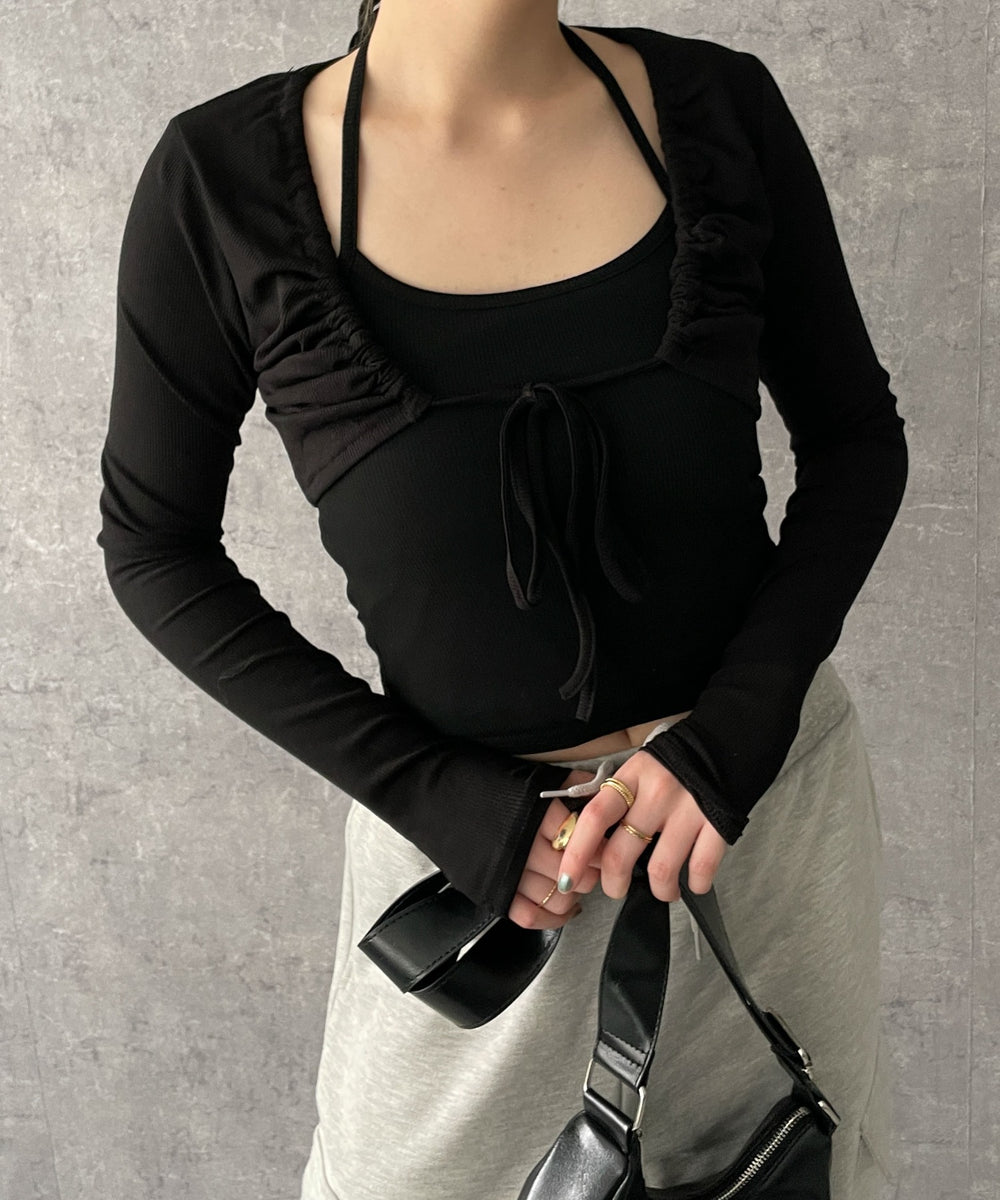 ブラック　モデル:155cm F着用