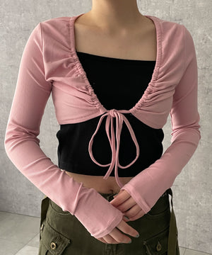 ピンク　モデル:155cm F着用