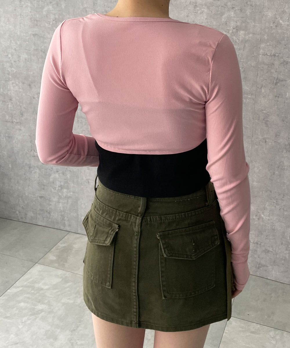 ピンク　モデル:155cm F着用