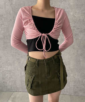 ピンク　モデル:155cm F着用