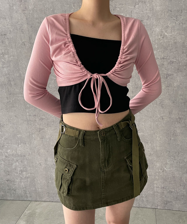 ピンク　モデル:155cm F着用