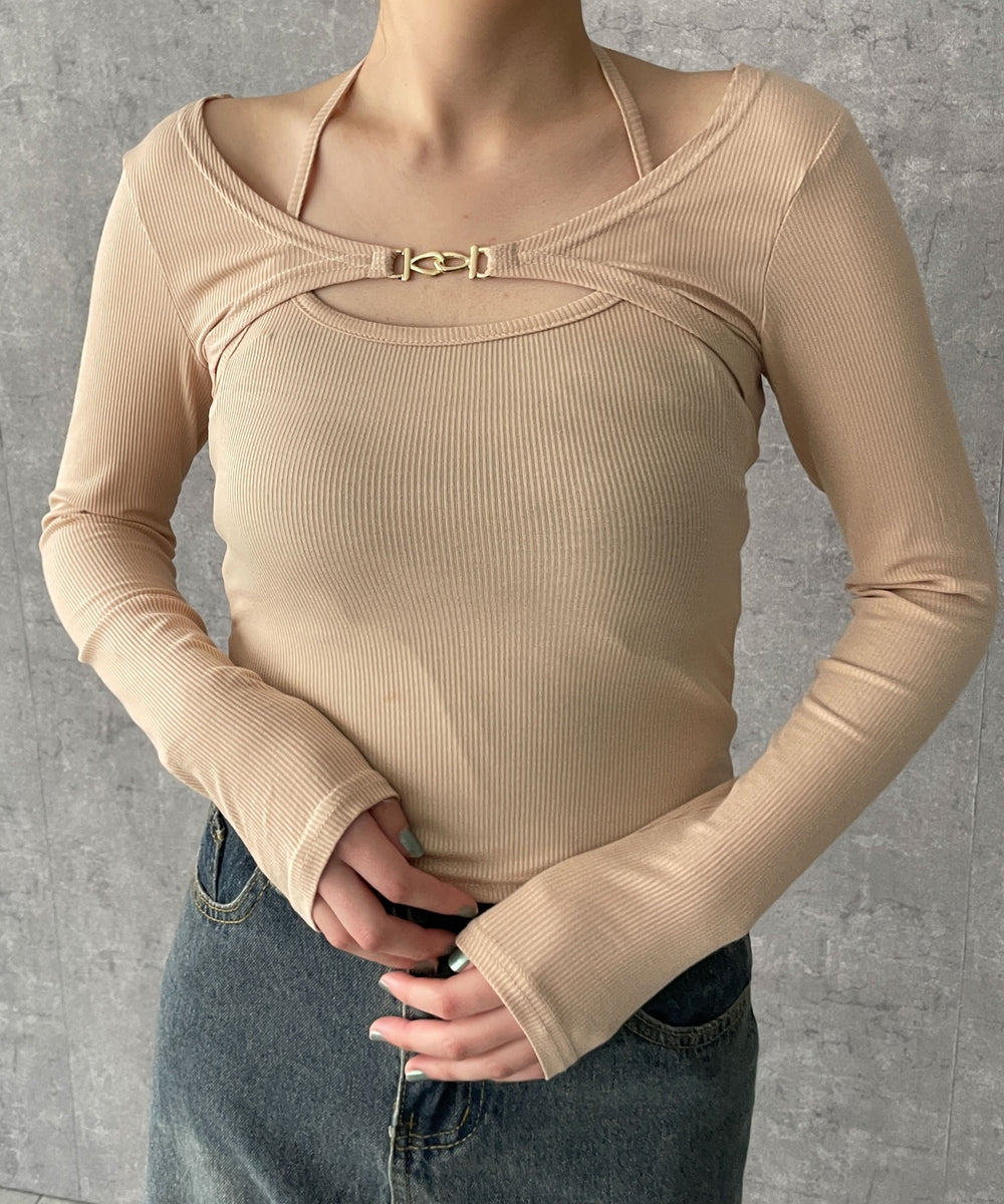 ベージュ　モデル:155cm F着用