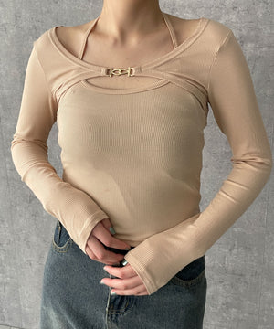 ベージュ　モデル:155cm F着用