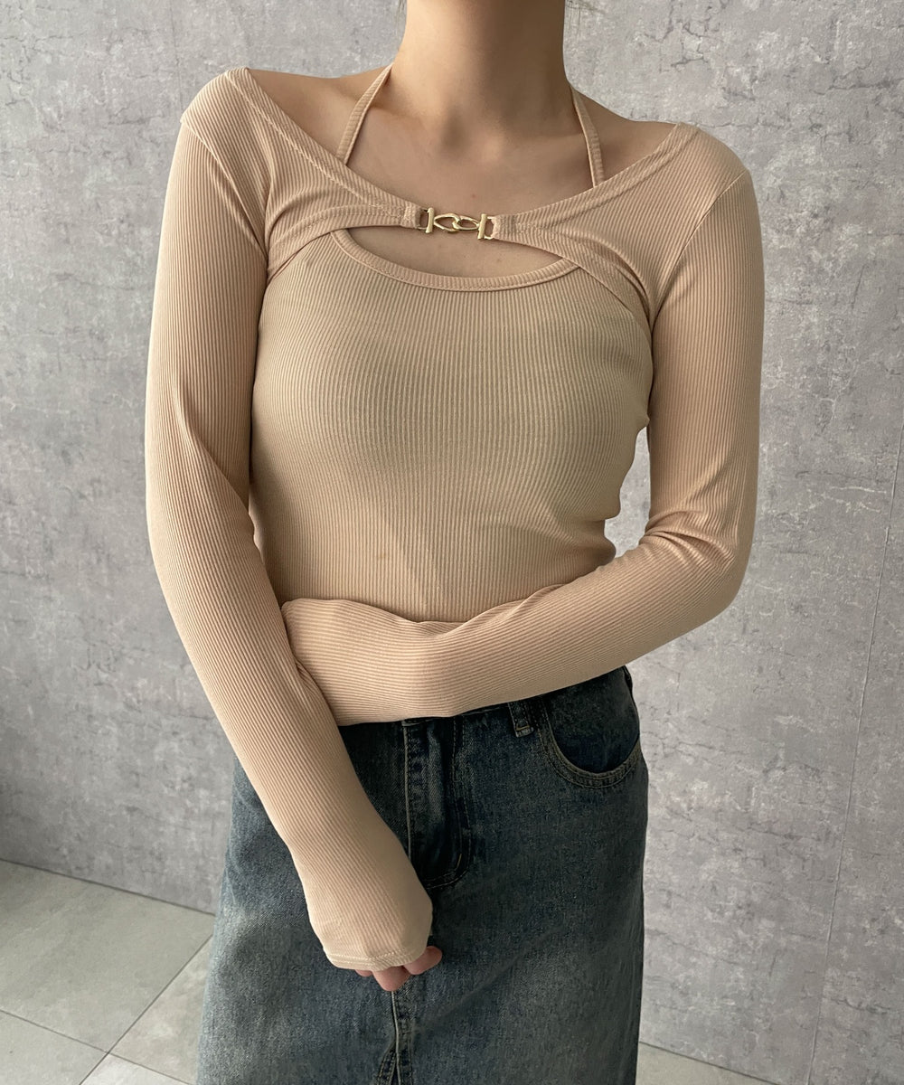 ベージュ　モデル:155cm F着用