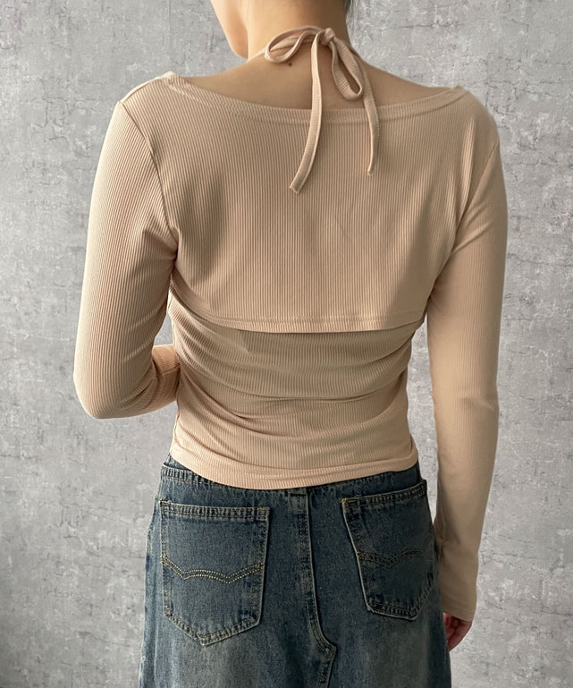 ベージュ　モデル:155cm F着用