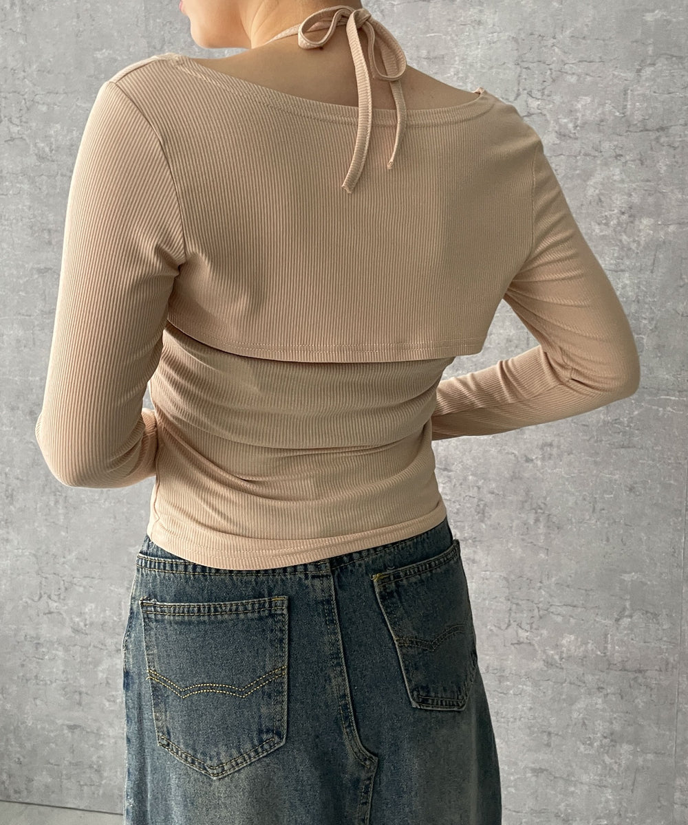 ベージュ　モデル:155cm F着用