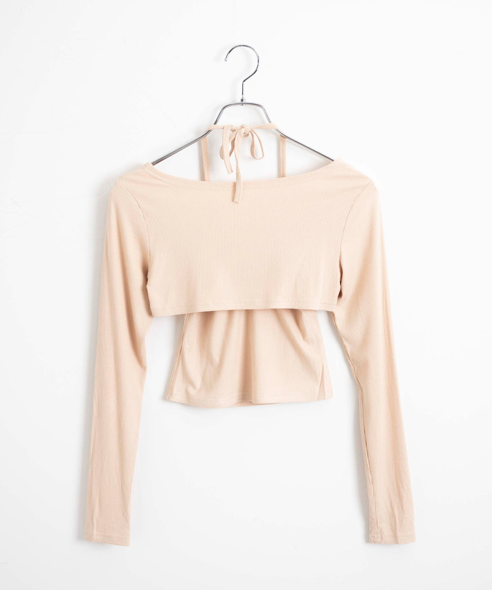 カーデ付きアンサンブル