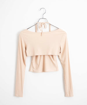 カーデ付きアンサンブル