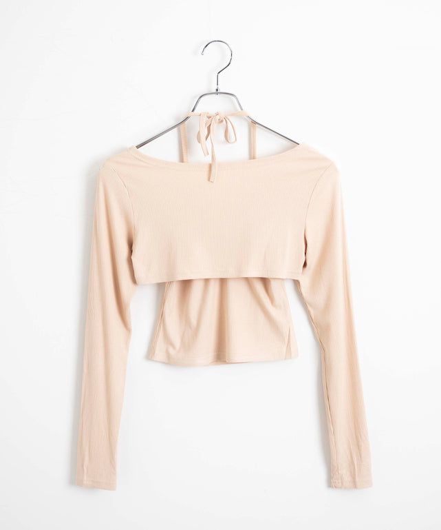 カーデ付きアンサンブル