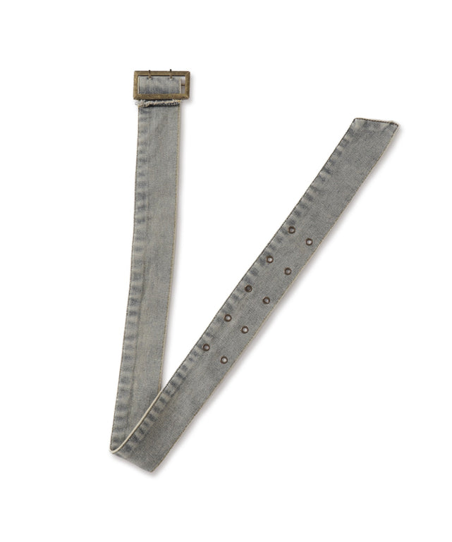 ベルトデニムプリーツスカ－ト