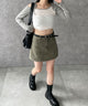 カーキ　モデル:155cm M着用