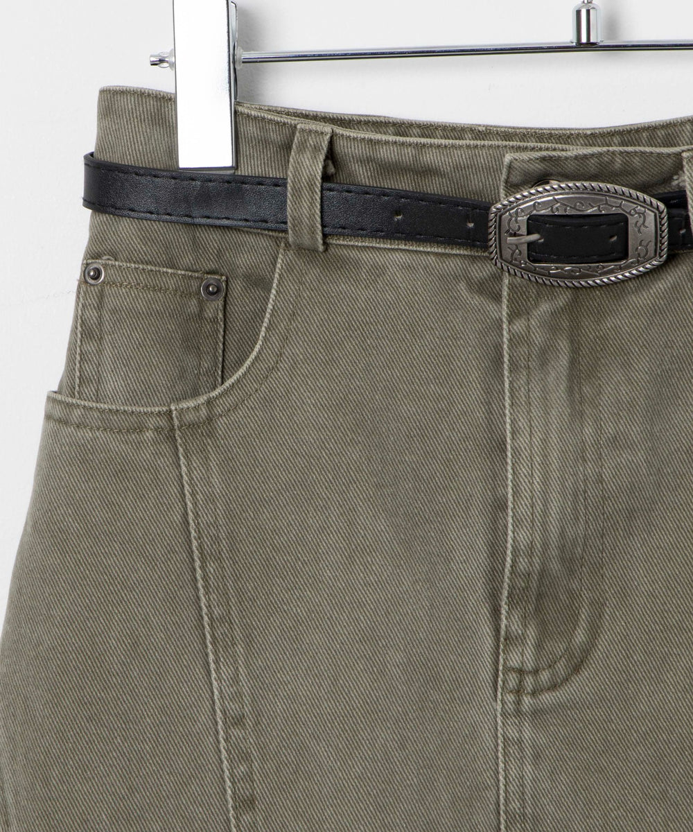 ベルトデニムスカート