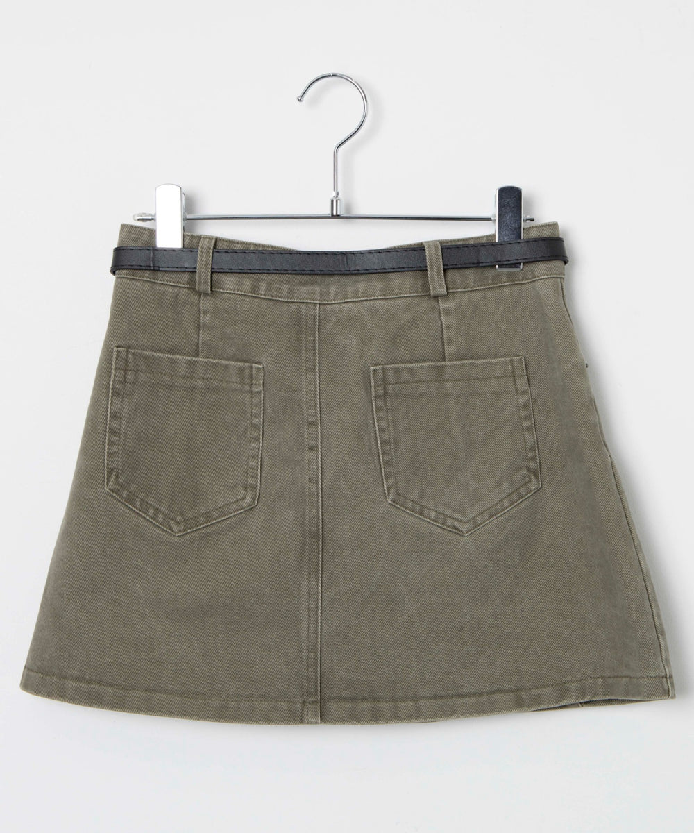 ベルトデニムスカート