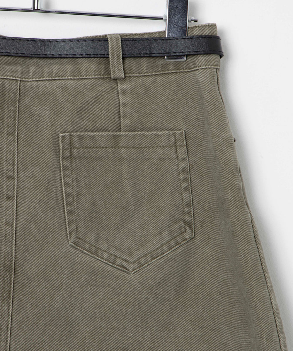 ベルトデニムスカート