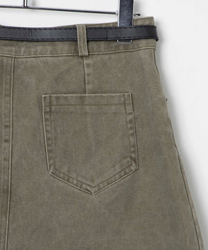 ベルトデニムスカート