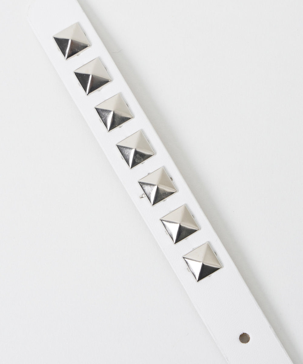 Lスクエアスタッズ細ベルト