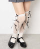 メニーリボンハイソックス(23-25cm)/オフホワイト