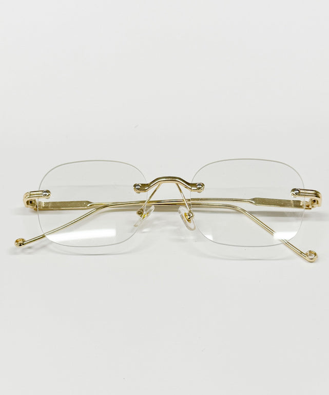 リムレスアイウェア/ゴールド