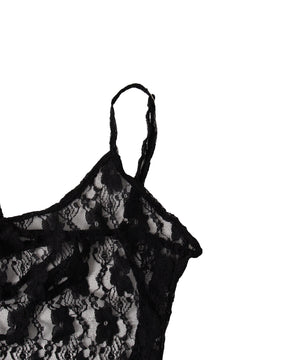 バックリボンレースキャミワンピース