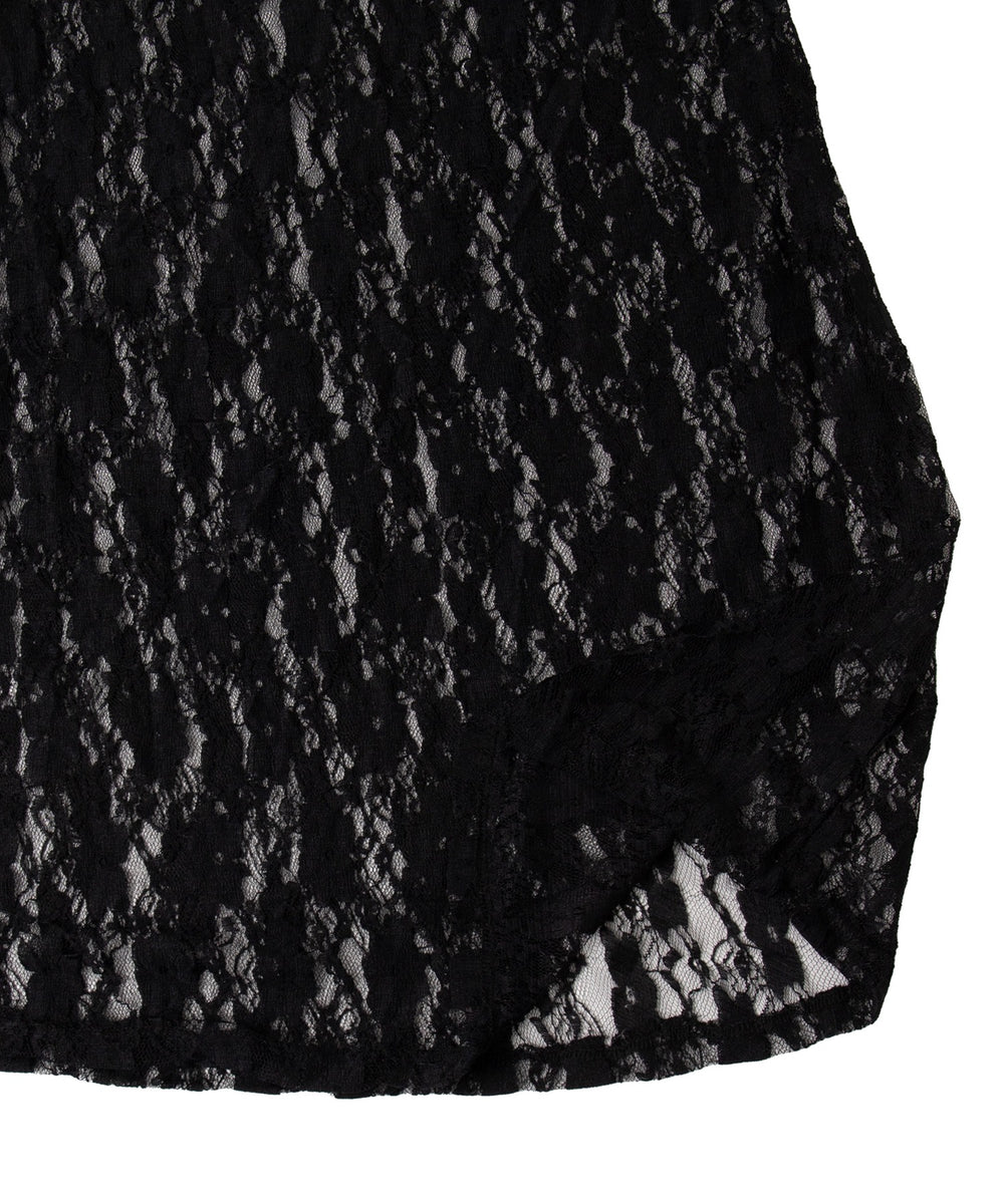 バックリボンレースキャミワンピース