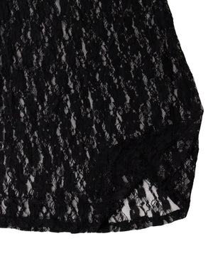 バックリボンレースキャミワンピース