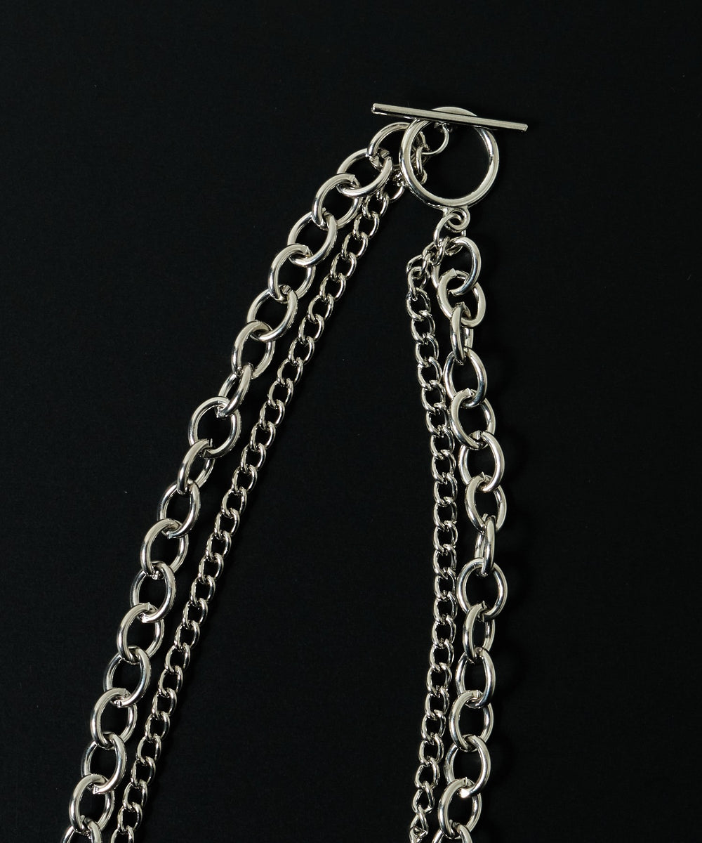 Mマンテルレイヤーチェーンネックレス