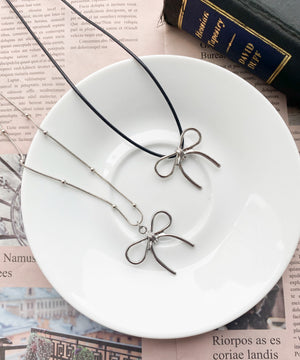 Lリボンモチーフアソートネックレス