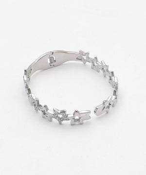 Lステンレスストーンバングル