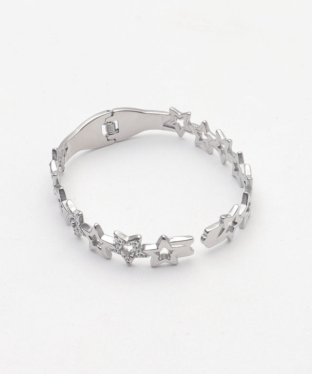 Lステンレスストーンバングル