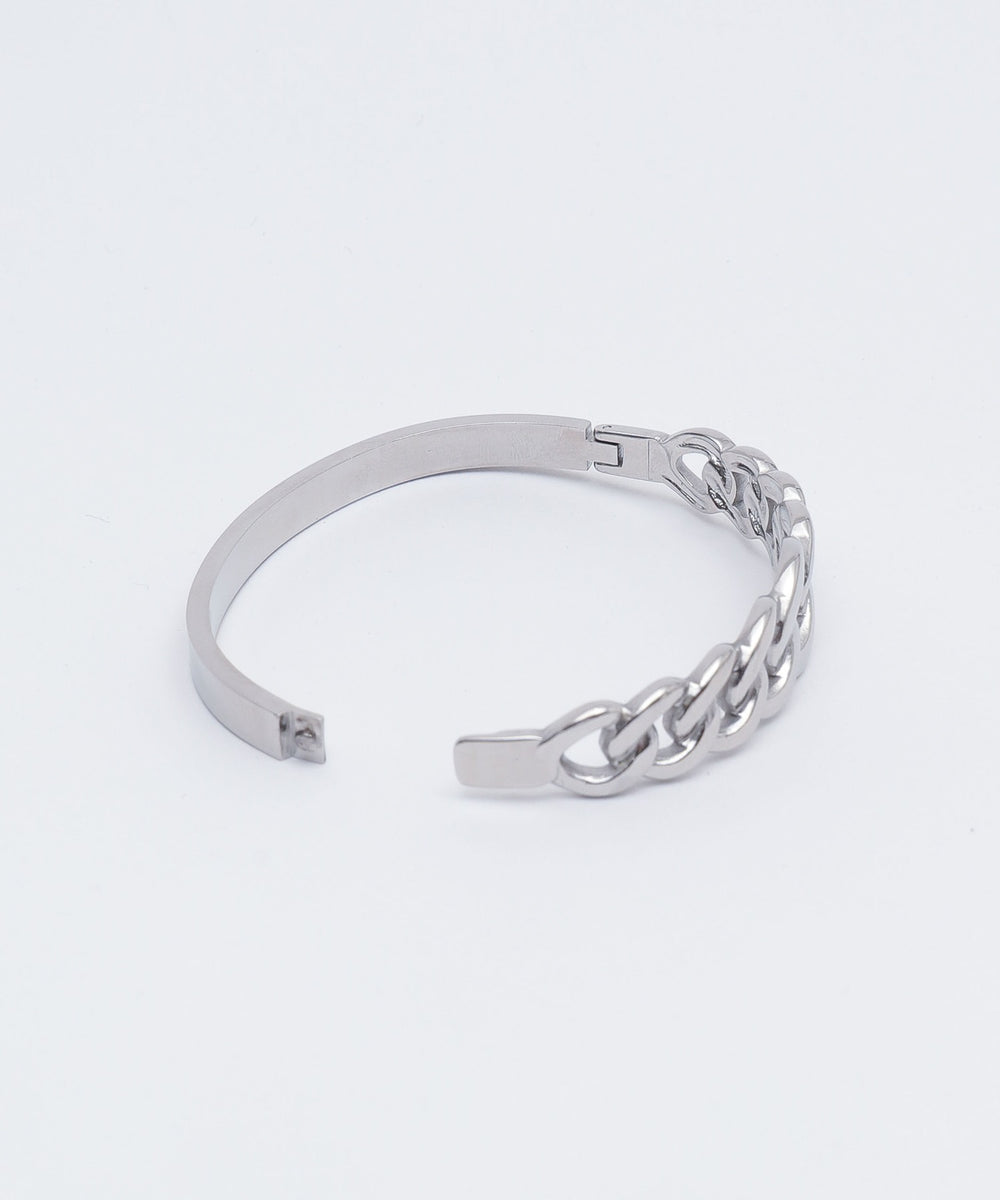 Lステンレスチェーンバングル