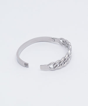 Lステンレスチェーンバングル