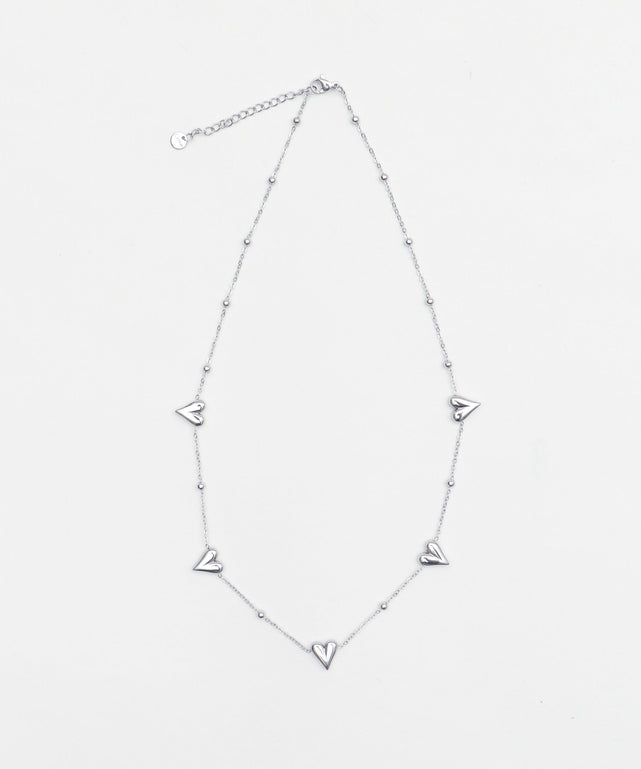 Lステンレスモチーフミックスネックレス/柄2