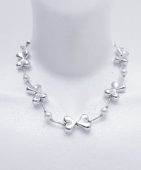 LWハートパールビーズネックレス